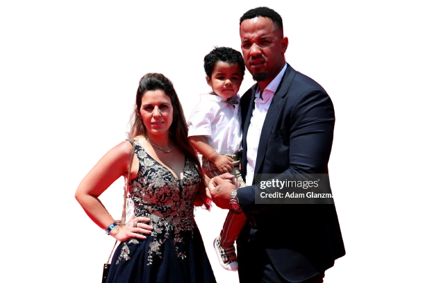 Jose Abreu with his family